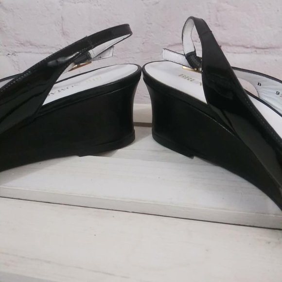 Bruno Magli Sz 9.5M Peep Toe Slingback Wedge Heels - Picture 6 of 8